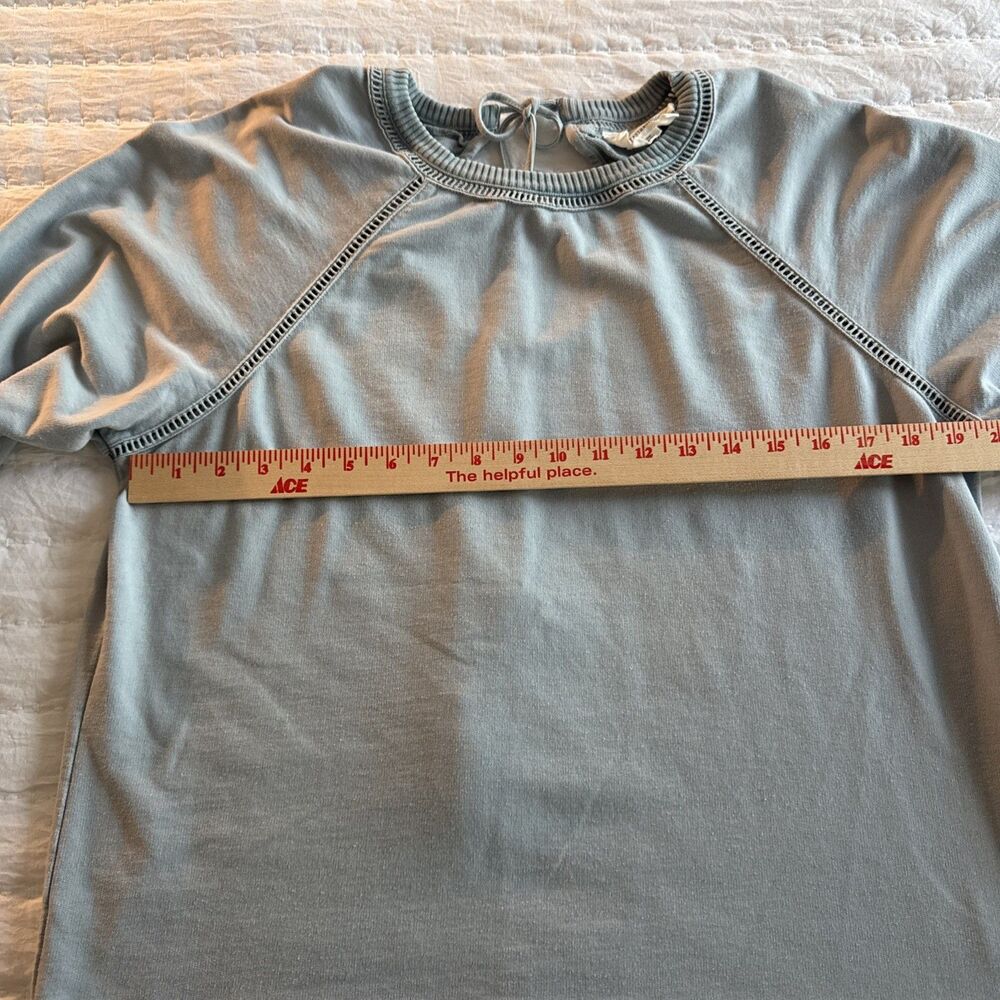 Women’s Anthropologie Wendy Eyelet Sweater Sweatshirt Large - Picture 5 of 9